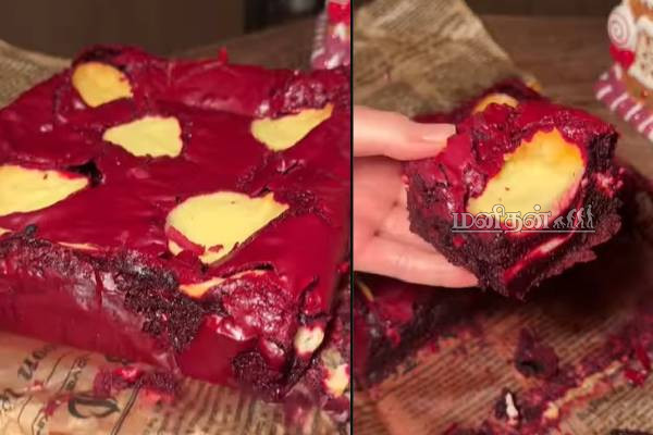 ரெட் வெல்வெட் பிரவுனி ஈஸியாக செய்வது எப்படி? இன்றே செய்து பாருங்க | Red Velvet Brownie Recipe ரெட் வெல்வெட் பிரவுனி ஈஸியாக செய்வது எப்படி? இன்றே செய்து பாருங்க | Red Velvet Brownie Recipe