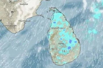 පීඩන අවපාතය හේතුවෙන් දිවයිනට තද සුළං සහ වැසි - ප්‍රදේශ රැසකට කාලගුණ විද්‍යා දෙපාර්තමේන්තුවෙන් අනතුරු ඇඟවීම්
