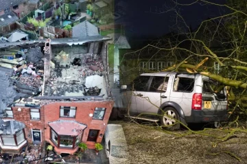 பிரித்தானிய நகரமொன்றைப் புரட்டிப்போட்ட சூறாவளி: வெளியாகியுள்ள புகைப்படங்கள்