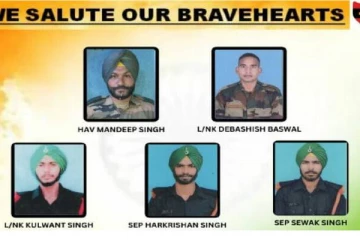 பூஞ்ச் தாக்குதல் : உயிரிழந்த ராணுவ வீரர்களின் புகைப்படங்களை வெளியிட்ட இந்திய ராணுவம்