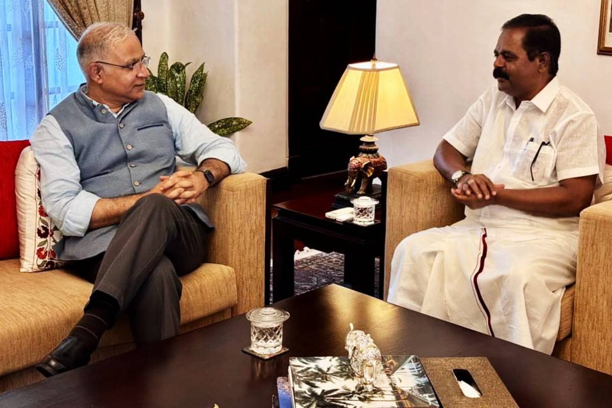 இந்தியத் தூதுவருடன் சிறீதரன் எம்.பி சந்திப்பு! மாகாண சபை தேர்தல் குறித்து கலந்துரையாடல் | Sritharan Meets Indian High Commissioner Jha