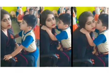 சின்ன சின்ன சேட்டை…டீச்சருக்கு நச்சுனு முத்தம் - கடுப்பான  90ஸ் கிட்ஸ்