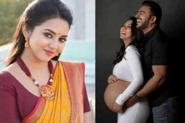 கர்ப்பமாக இருக்கும் செய்தியை அறிவிக்க சூப்பர் போட்டோ ஷுட் நடத்திய சீரியல் நடிகை வித்யா பிரதீப்... வைரல் போட்டோஸ்