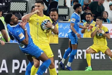 எதிரணி வீரர் நெஞ்சில் குத்திய ரொனால்டோ! Red Card கொடுத்த நடுவரையும் தாக்க சைகை..வைரலான வீடியோ