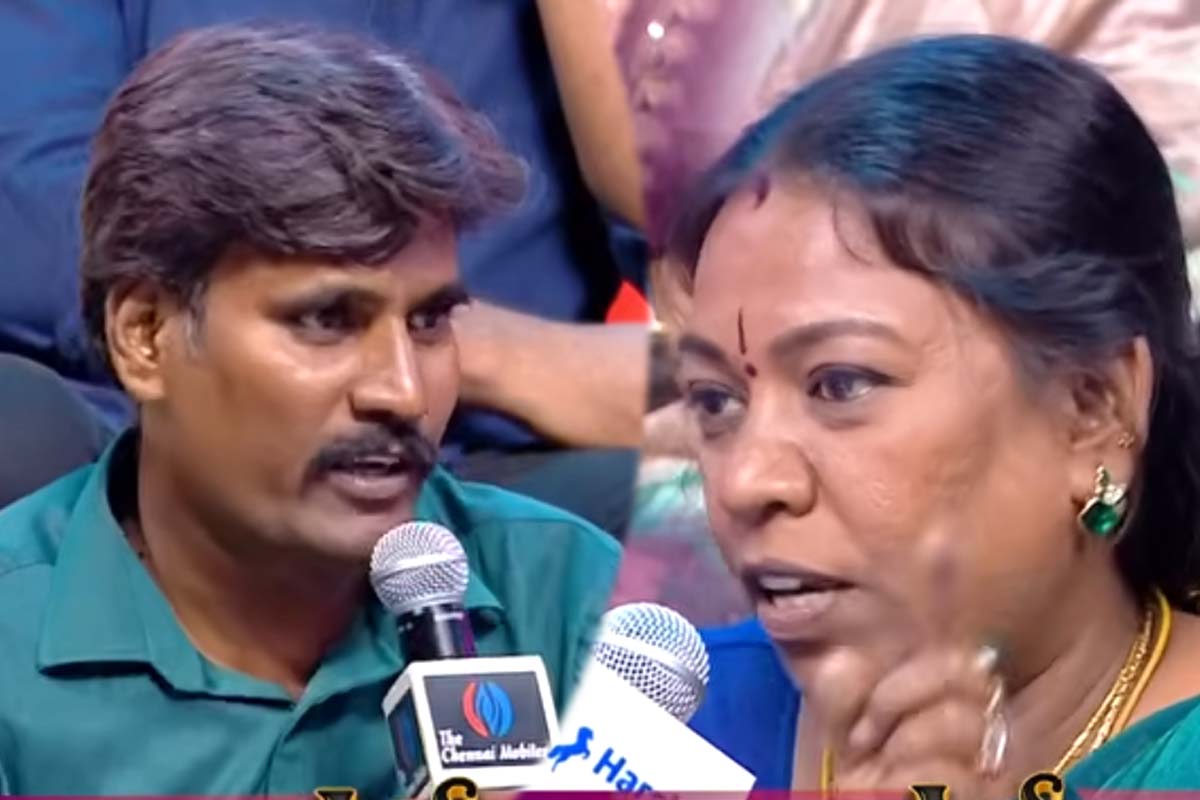 Neeya Naana: இப்பவே மொட்டை அடிச்சிக்கிறேன் சார்! வயது குறைந்த கணவரின் பெண் வைத்த சவால் | Neeya Naana Low Age Husband High Age Wife Talk