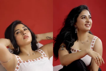 வித்தியாசமான உடையில் ஸ்ருஷ்டி டாங்கே கிளாமர் போட்டோஷூட்