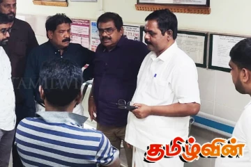 மாவை சேனாதிராஜாவின் புகழுடலை பொறுப்பேற்ற சிறீதரன்