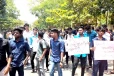 வெடுக்குநாறிமலை விவகாரத்திற்கு நீதிகோரி யாழ்.பல்கலைக்கழக மாணவர்கள் போராட்டம்