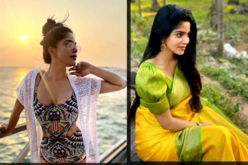 பிகினி உடையிலிருந்து சேலைக்கு மாறிய மஞ்ச காட்டு மைனா! அன்சீன் புகைப்படம் இதோ