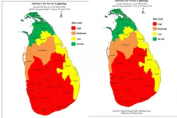 இலங்கையின்15 மாவட்டங்களுக்கு விடுக்கப்பட்டுள்ள எச்சரிக்கை (PHOTO)