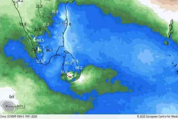 வடக்கு மற்றும் கிழக்கு மாகாணங்களில் தொடரவுள்ள மழை | Rain To Continue Northern And Eastern Provinces