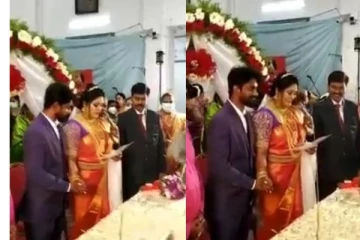 மணப்பெண் சொன்ன ஒரு வார்த்தை... சிலையாக நின்ன மாப்பிள்ளை - பாருங்க அந்த வீடியோவை!