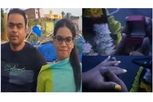 சென்னையில் நடுக்கடலில் 50 அடி ஆழத்தில் நிச்சயதார்த்தம் செய்து கொண்ட ஜோடி...! - தமிழ்நாடு