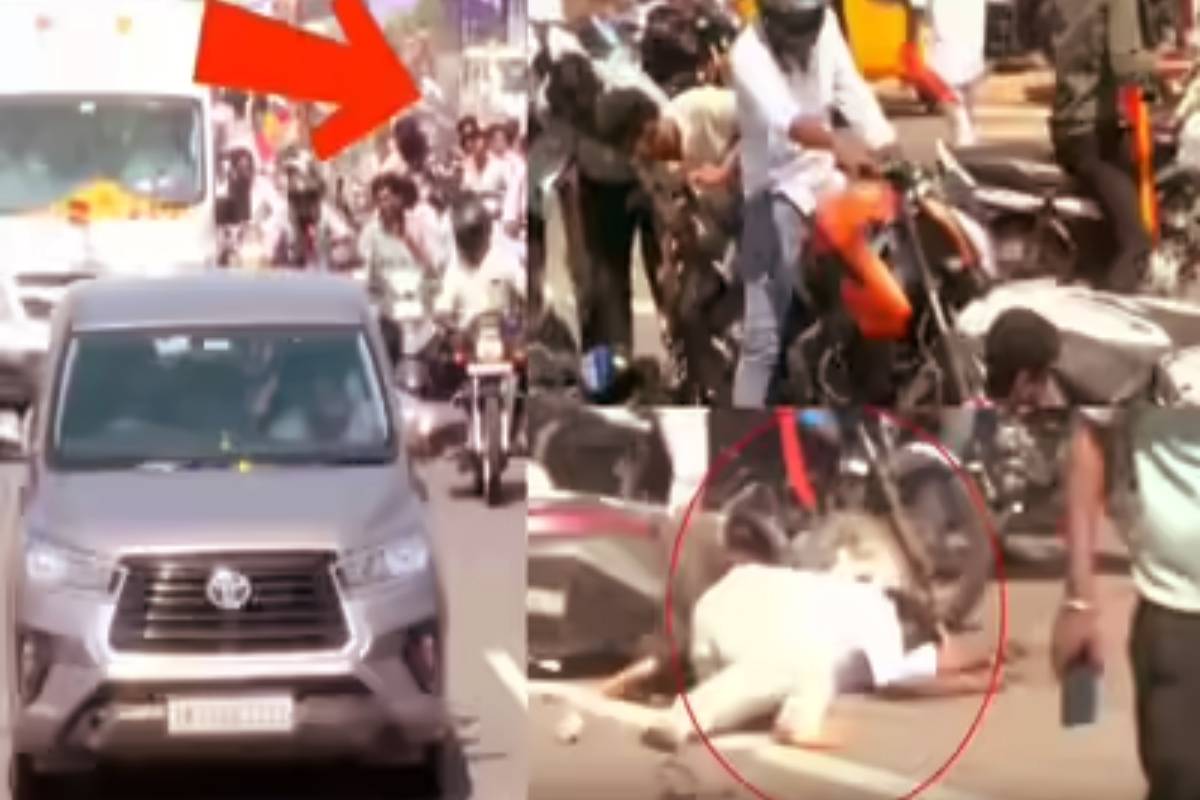 விஜய்யை பின்தொடர்ந்த இளைஞர்கள்: மருத்துவமனையில் உயிருக்கு போராட்டம் | Youths Following Vijay S Vehicle On Bikes விஜய்யை பின்தொடர்ந்த இளைஞர்கள்: மருத்துவமனையில் உயிருக்கு போராட்டம் | Youths Following Vijay S Vehicle On Bikes