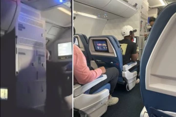 நடுவானில் விமானத்தின் கதவை திறக்க முயன்ற நபர்.. பீதியில் உறைந்த பயணிகள் செய்த செயல்! வெளியான காட்சி