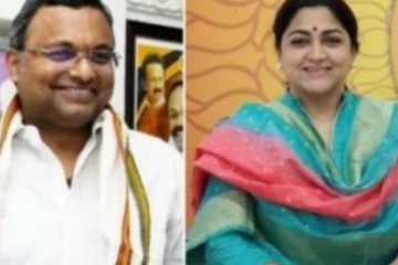 ‘‘நானும் கமல்ஹாசனும் எங்கள் தந்தையின் பெயரை வைத்துக்கொண்டு நடமாடவில்லை’’ : கார்த்திக் சிதம்பரத்தை வம்பிழுக்கும் குஷ்பு