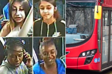 லண்டன் பேருந்தில் பயணிகளை மது போத்தலால் தாக்கிய பெண்கள்!