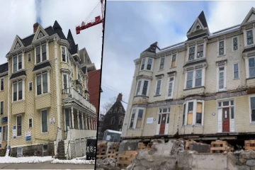 கனடாவில் சவர்கார கட்டிகளை பயன்படுத்தி நகர்த்தப்பட்ட பாரிய கட்டடம்