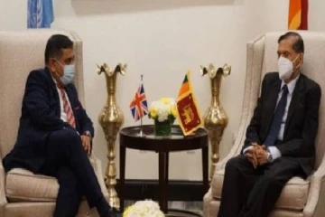 பிரித்தானிய இராஜாங்க அமைச்சர் - பேராசிரியர் ஜி.எல்.பீரிஸ்  கலந்துரையாடல்