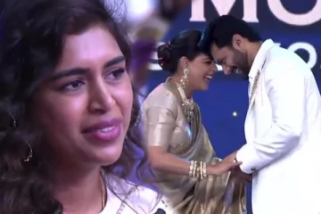 மேடையில் ஜெனிலியா, ரவிமோகன் ரொமாண்டிக் காட்சி.. கெனிஷா கொடுத்த ரியாக்ஷன்