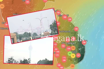 එක්වරම අඳුරු වූ කොළඹ අහස . - වායු දූෂණයේ අහිතකර මට්ටම දැනුම්දීමක්. - (PHOTOS)