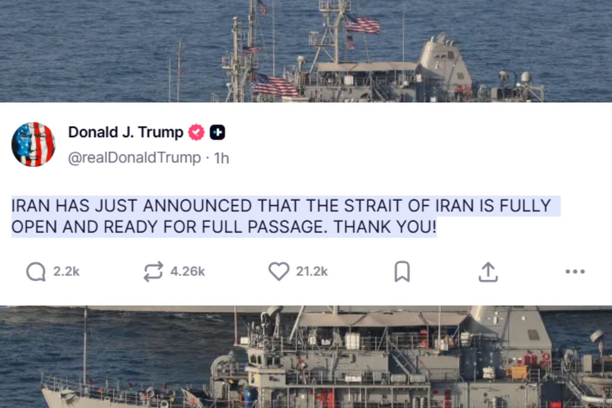 ஹோர்முஸ் நீரிணை திறப்பு! ஈரானுக்கு நன்றி தெரிவித்த ட்ரம்ப் | Trump Thanks Iran For Opening The Strait Of Hormuz