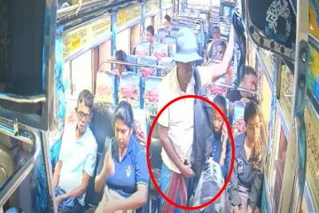பேருந்தில் பெண் அருகில் வயோதிபரின் மோசமான செயல் ; காட்டிக்கொடுத்த CCTV