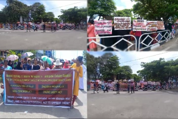 பயங்கரவாத எதிர்ப்புச் சட்டத்தினை நிராகரிக்க கோரி மட்டக்களப்பில் பேரணி!