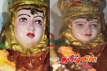 யாழில் மாதா சிலை கண்ணிலிருந்து வழியும் கண்ணீர்! மெய்சிலிக்க வைக்கும் காட்சி
