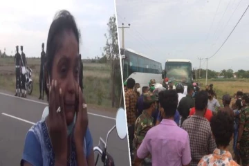 யாழில் வெளிநாட்டவர்களை ஏற்றிச்சென்ற பேருந்து விபத்து! கதறியழும் மகள்