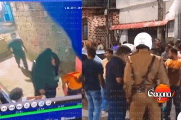 ජින්තුපිටියේ වෙඩිතැබීම අතරතුර ළමයි දෙදෙනෙකුටත් වැදිලා - සියල්ල CCTV කැමරාවේ [VIDEO]