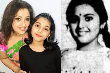 சிறுமியாக இருக்கும் மீனாவின் பக்கத்தில் இருக்கும் நடிகரின் அப்பா!! யார் தெரியுமா??