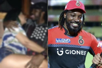 பார்ட்டியில் ஆடையில்லா நடனம்!! பெண்களிடம் சில்மிஷம் செய்த கிறிஸ் கெயில்