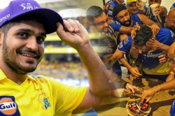 துஷார் தேஷ்பாண்டேவிற்கு பிறந்தநாள் கேக் வெட்டி கொண்டாடிய CSK வீரர்கள்!