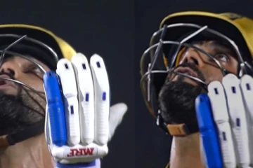 விராட் கோலி வானத்தை பார்த்து கூறியது என்ன? வைரலாகும் வீடியோ  ரசிகர்கள் மன வருத்தம்