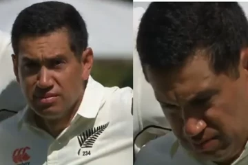 கடைசிப்போட்டி.. மைதானத்தில் கண்கலங்கிய ராஸ் டெய்லர் - வைரலாகும் வீடியோ