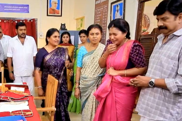 அனைத்தும் கவரிங் நகை தான்.. உண்மையை கூறிய மயில்.. பாண்டியன் ஸ்டோர்ஸ் சீரியலில் இன்று | Thangamayil Reveals Truth In Pandian Stores Serial