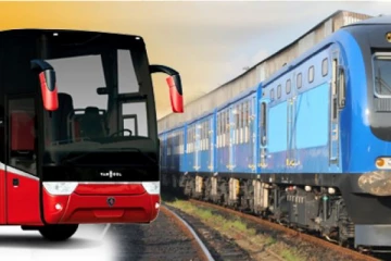 தொடருந்து போக்குவரத்து தடைப்பட்டமையால் சொகுசு பேருந்து சேவை