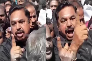 ஏய் ஏய் எதுக்கு அடிக்குறிங்க? ஆட்சி மாறும் பாரு - போலீசிடம் எகிறிய எடப்பாடியார்