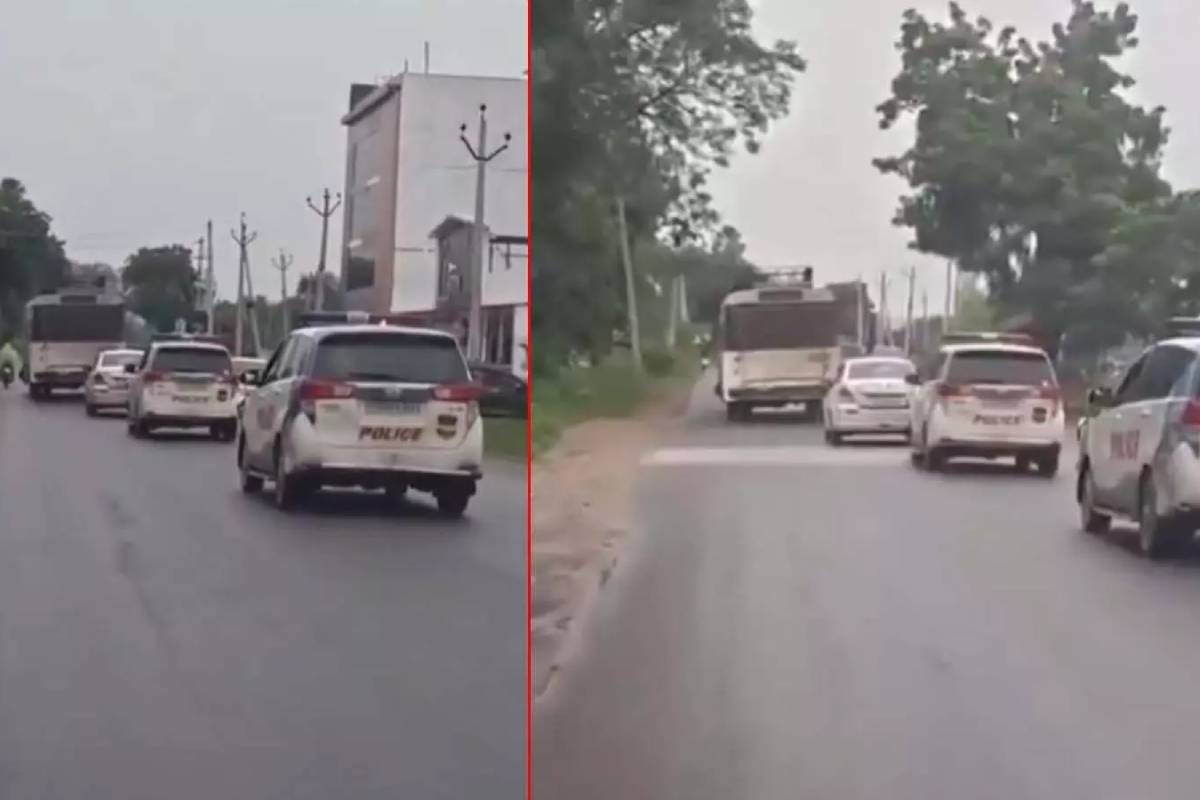 அரசுப் பேருந்தை திருடிச் சென்ற நபர்: துரத்திப் பிடித்த பொலிசார் | Drunk Man Steals Bus In Telangana Police Chased அரசுப் பேருந்தை திருடிச் சென்ற நபர்: துரத்திப் பிடித்த பொலிசார் | Drunk Man Steals Bus In Telangana Police Chased
