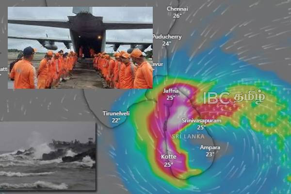 இலங்கை வந்த இந்திய மீட்பு குழு | India Aircraft Donates Relief To Flood Victims