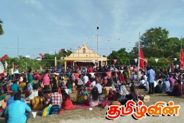 ஆயிரக்கணக்கான பக்தர்களுடன் இடம்பெற்ற புல்லாவெளி புனித செபஸ்தியார் ஆலய திருவிழா