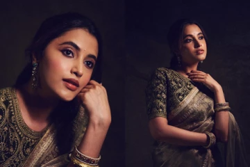 சேலையில் பிரியங்கா மோகன் ஹோம்லி போட்டோஷூட்