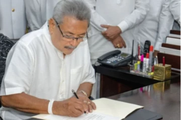 ජනපති ගෝඨාභය ඉල්ලා අස්වෙයි..ලිපියට අත්සන් තබයි.!!