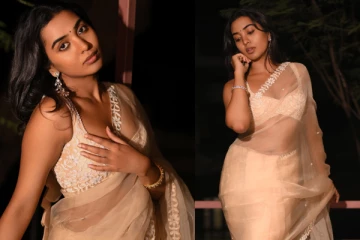 சேலையிலும் இவ்ளோ கவர்ச்சியா.. நடிகர் ராஜசேகர் மகள் சிவாத்மிகா கிளாமர் போட்டோஷூட்