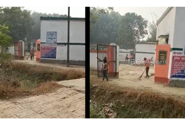 uttar-pradesh-school-student-cleaning-viral-video