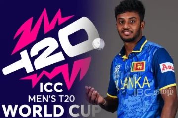 இலங்கை கிரிக்கெட் பேரவை உத்தியோகபூர்வ சீருடையுடன் யாழ். மைந்தன் வியாஸ்காந்த்