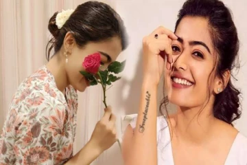 ஒற்றை ரோஜாவுடன் வெட்கத்தில் சிவந்த ராஷ்மிகா மந்தனா... கொடுத்தது யார் தெரியுமா?