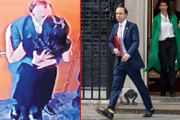 பிரித்தானிய சுகாதார செயலருடன் நெருக்கமாக இருந்தபோது சிக்கிய பெண் தலைமறைவு