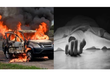 ஆண் நண்பருடன் சென்ற மனைவி - காருடன் தீ வைத்து எரித்துக் கொலை செய்த கணவன்!